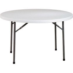 Table Round White Resin 48