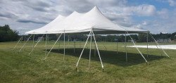 20' x 40' Lightduty Pole Tent White