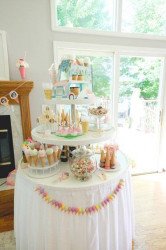 Tiered Dessert Table White