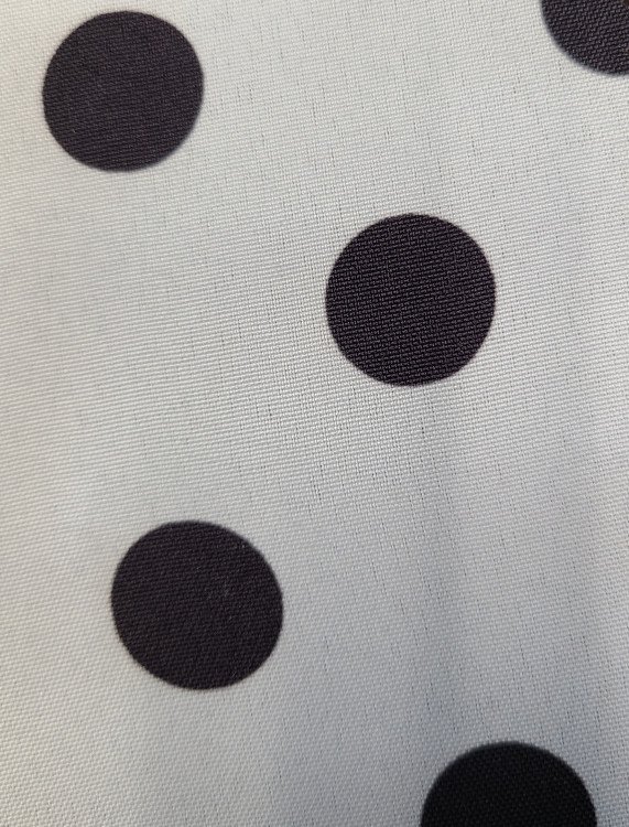 Polka Dot White With Black