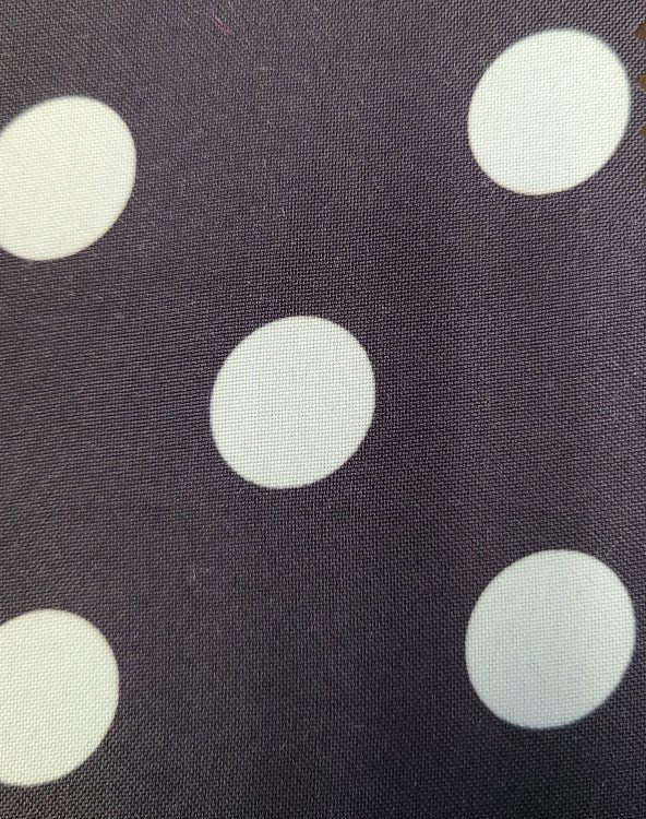 Polka Dots Black With Wite