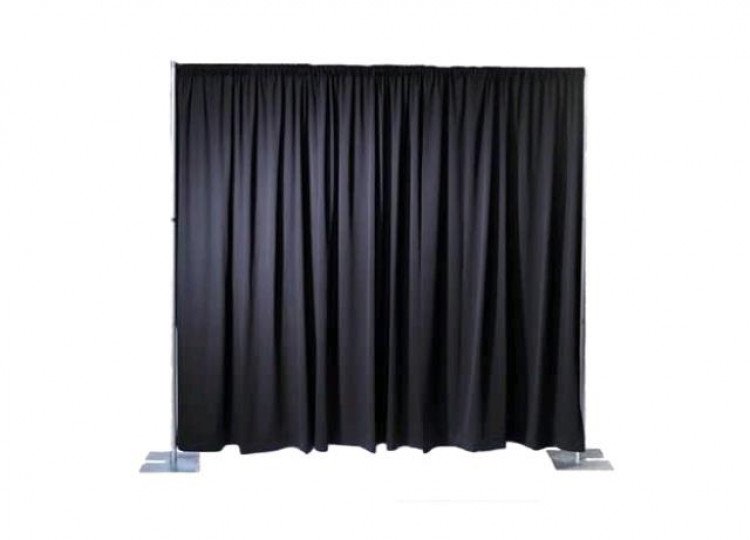 Pipe & Drape 10' Section (Black)